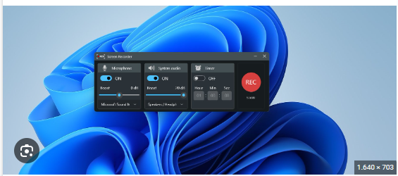 Tela do Windows com ferramenta de gravação ativa mostrando interface de gravação de tela em andamento.